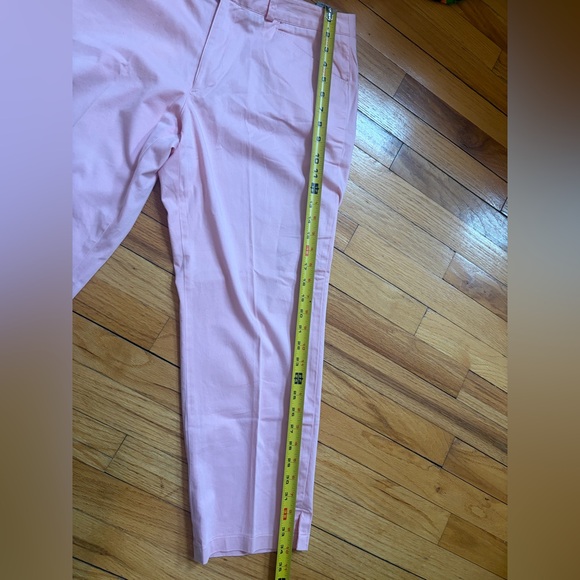 Greg Norman Pink Cotton Blend Pants with Pockets, Casual Preppy Comfy Pants - Picture 12 of 14